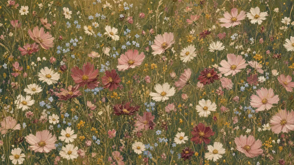 Wildflower Meadow shown on your frame