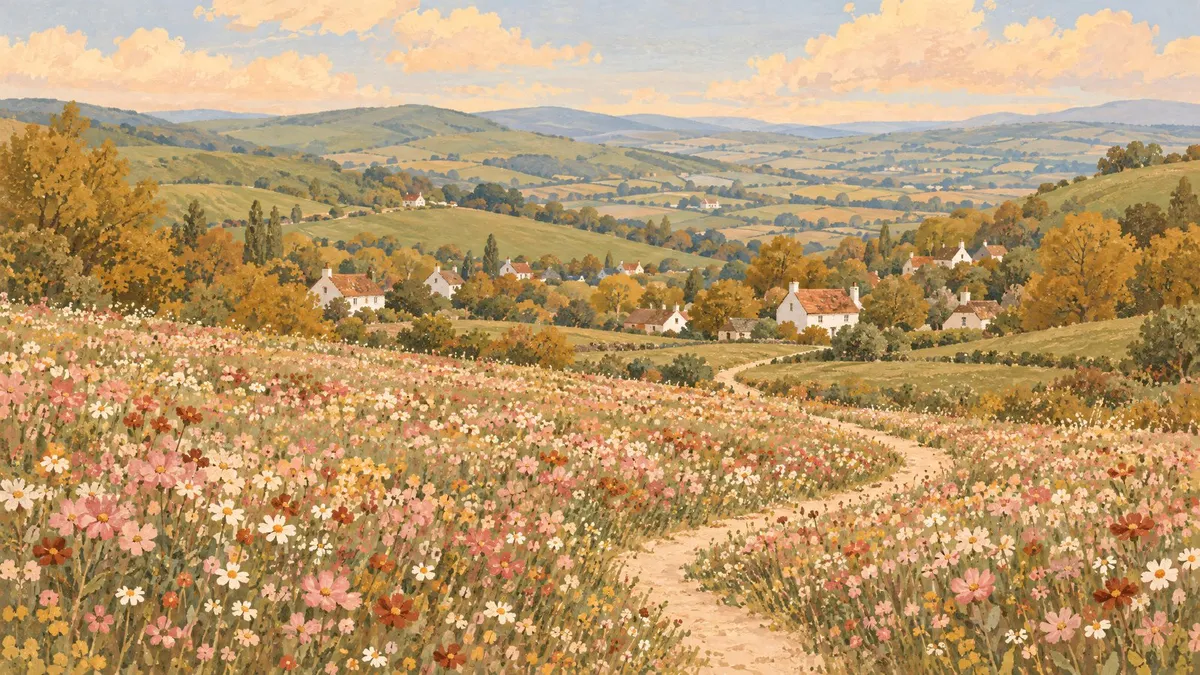 Wildflower Meadow Path shown on your frame