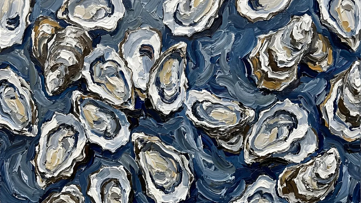 Oyster Shells shown on your frame