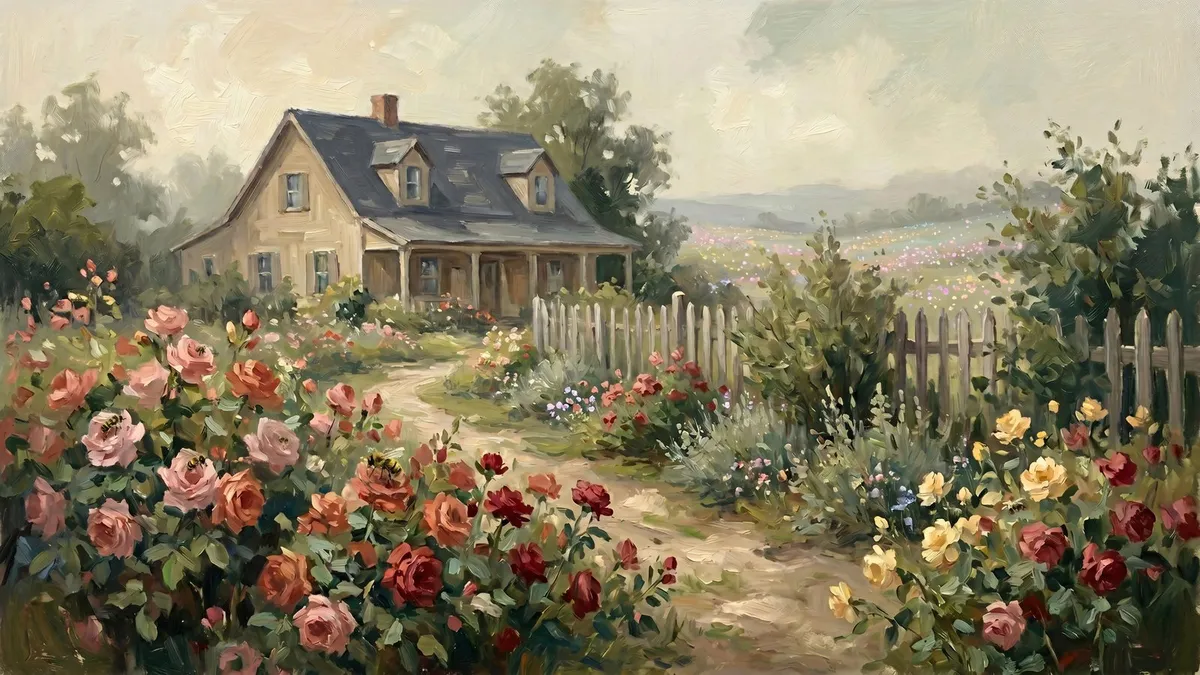Cottage Garden shown on your frame