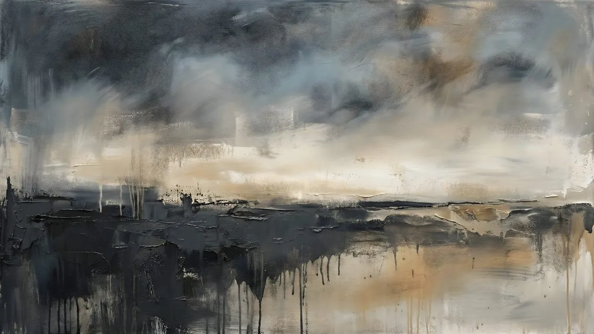 Moody Abstract shown on your frame